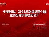 长城策略：中美对比，2026年涨幅靠前个股主要分布于哪些行业？