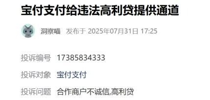 宝付支付为300%高利贷提供通道:“乱扣钱”引发上万投诉(图2)