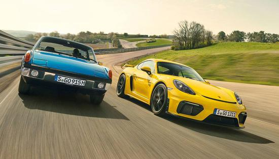 （保时捷最近开始经常把 718 往当年的 914 身上靠 | 图：Porsche）