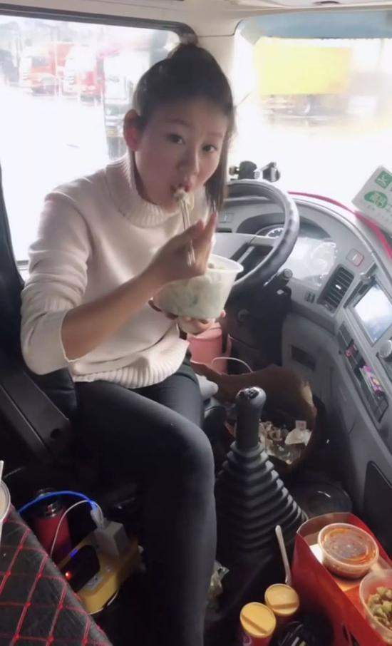 卡车司机用短视频记录生活 图/快手截屏