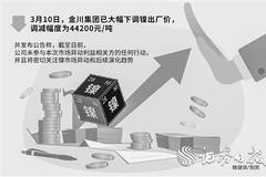 金川集团大幅调降镍价15% 声明未参与利益相关方任何行动