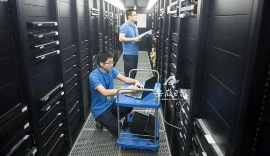 　△宿州高新区云计算基地数据中心