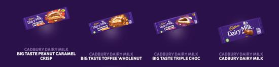  吉百利官网琳琅满目的紫色产品