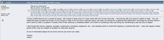  Laszlo&nbsp;在BitcoinTalk的帖子