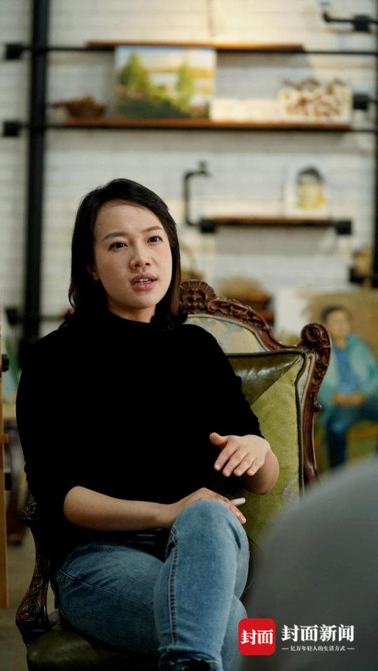 王倩（化名）在接受采访