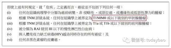 香港保险甲状腺癌算轻症