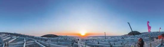  北京新机场工地。图/受访者提供