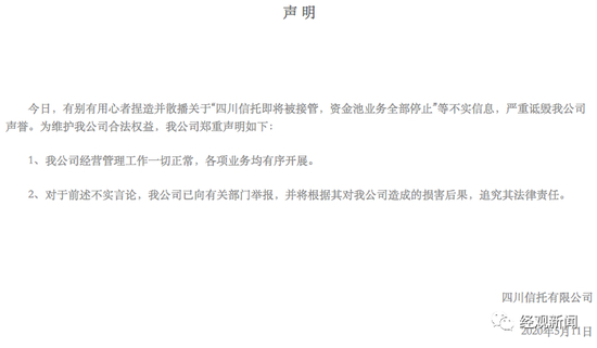  （四川信托官网截图）