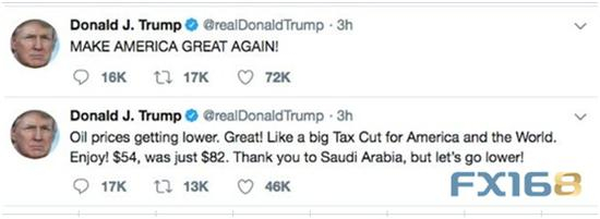 （图片来源：推特、FX168财经网）