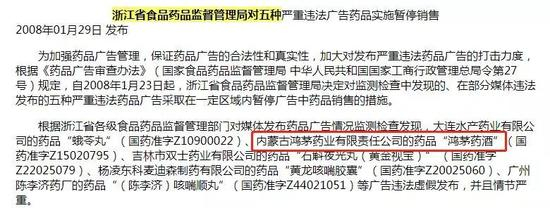 2010 年被海南省药监局处罚