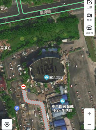 直到今天，巨人大厦依然烂尾/图源：百度地图