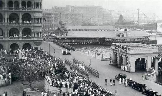 中环皇后码头，香港岛，1925年
