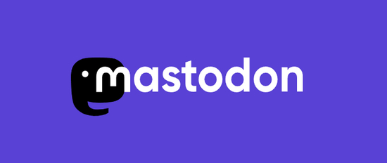 Mastodon 官方 logo &nbsp;&nbsp; 图片来源：joinmastodon.org