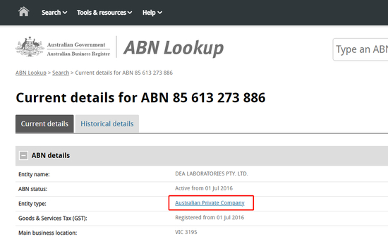 来源&nbsp;/ 澳大利亚工商局政府官网&nbsp;燃财经截图