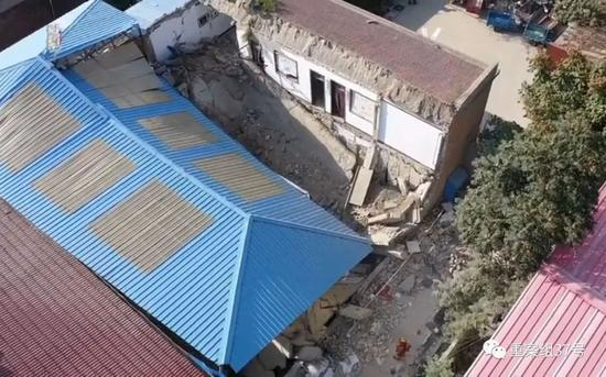  ▲8月29日，临汾一饭店坍塌事故现场。来源：新京报我们视频