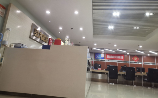 金融街附近金灿酒店3楼荣大快印店内部。&nbsp;&nbsp;新京报贝壳财经记者 李云琦 摄