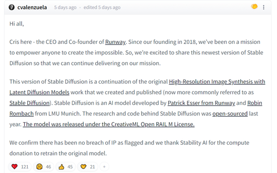 图片来源：cvalenzuila / Hugging Face