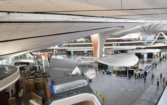 这是大兴国际机场内部。新华社发（任超摄）