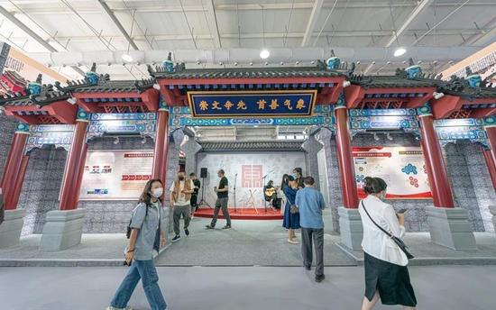 ▲东城展区一直是服贸会上最具人气的展区之一。东城区供图