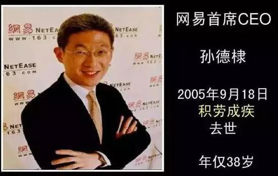 ▲时任网易CEO孙德棣去世