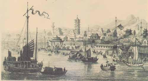 古时繁华的广州口岸