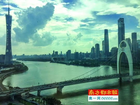 珠江新城和广州塔下，均是广州房价高端区域。南都记者&nbsp;邱永芬&nbsp;摄