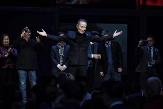  ▲2018年1月23日，北京 &nbsp;王石在水立方发表演讲《回归未来》。新京报记者 王嘉宁/摄