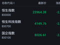 港股午评：恒指跌2.64%失守24000点 科指跌2.45% 科网股普跌 赛力斯涨超8%