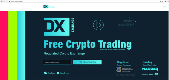 DX.Exchange官网截图