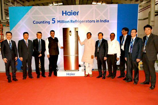 印度海尔第500万台冰箱下线