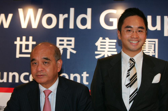 图：郑家纯（左）郑志刚（右）