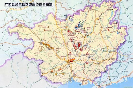 中国各省区煤炭资源分布图