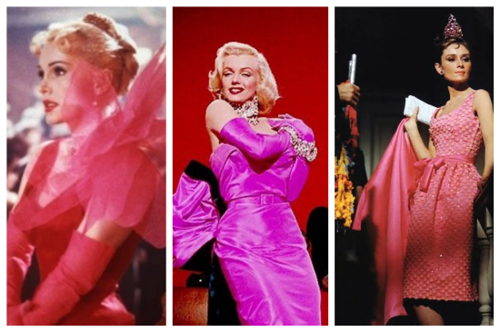 从左至右依次为莎莎·嘉宝、玛丽莲·梦露、奥黛丽·赫本
