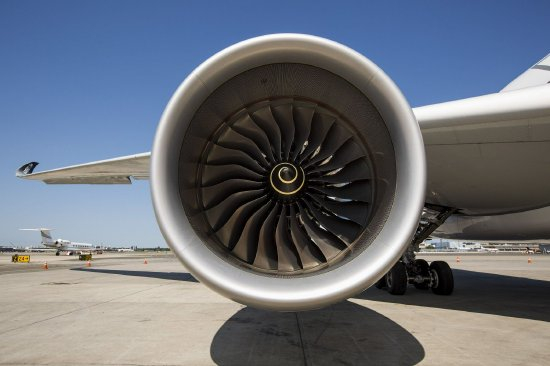 空中客车A350 XWB喷气式飞机上的罗尔斯·罗伊斯遄达XWB发动机