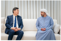 中国政府中东问题特使翟隽会见阿联酋副总理兼外长阿卜杜拉