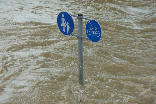 比利时佩平斯特受灾的房屋，图片来源：新华社，外代