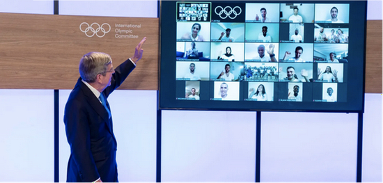 国际奥委会主席巴赫公布本次难民代表团名单；图片来源于国际奥委会官网