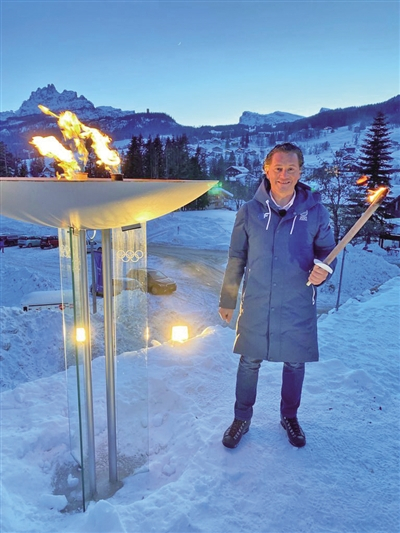 科尔蒂纳丹佩佐市市长盖迪纳。 受访者供图