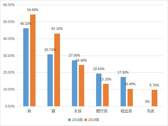 数据来源：2019年宠物行业白皮书