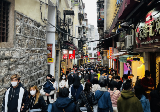 大三巴手信一条街，图片来源：受访者提供