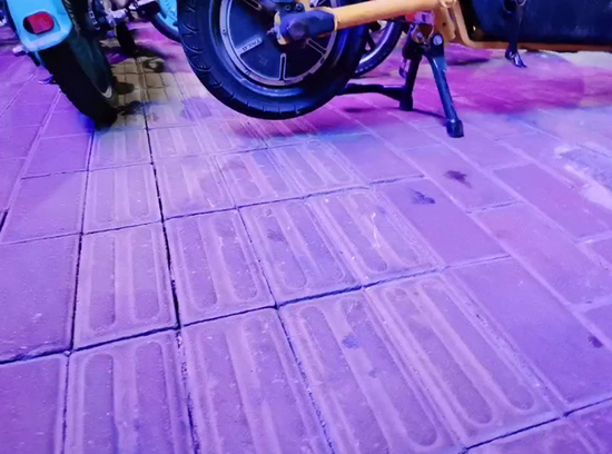 共享电动单车占用盲道