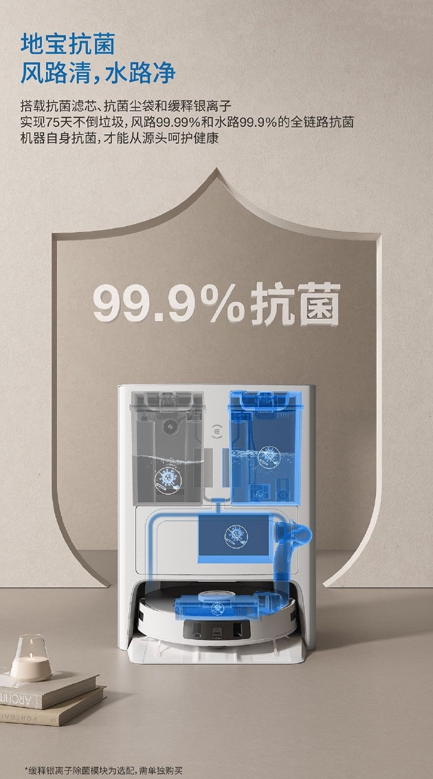 地宝T20 PRO双链路抗菌结构图