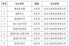 国家网信办通报滴滴企业版等25款App下架