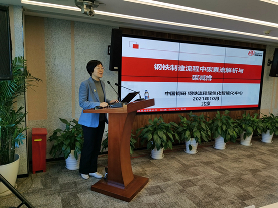  郦秀萍解析钢铁制造流程的碳素流程与碳减排