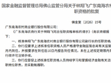林翔飞获批出任广东南海农商行副行长
