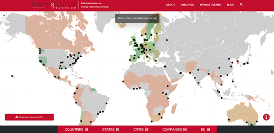 更多国家正在讨论过程中，包括城市零碳目标在内的全部列表，可查看：https：//eciu.net/netzerotracker