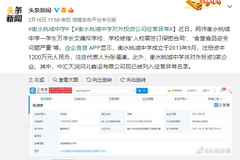 衡水桃城中学对外投资公司经营异常