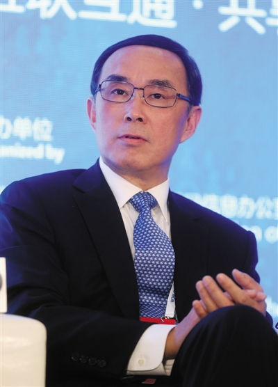 2014年，常小兵出席世界互联网大会移动互联网分论坛。新京报记者 李冬 摄