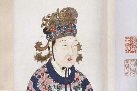 图为“历史第一女富豪”武则天的画像（美国《金钱》杂志网站）