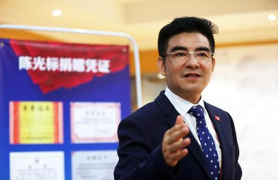 　　2016年9月23日上午9时30分，陈光标在其南京公司所在地——黄埔防灾培训中心召开新闻发布会。 本文图片均来自 东方IC